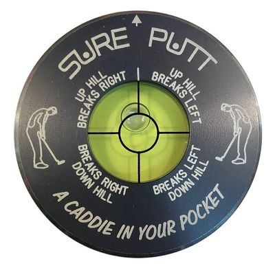 Sure Putt Pro - Golf Putting Aid & Green Reader - Gunmetal
