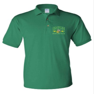 ALLNTRENDS Men's Polo T Shirt Irish Drinking Beer Embroidered St Patrick's Day (L, Kelly Green)