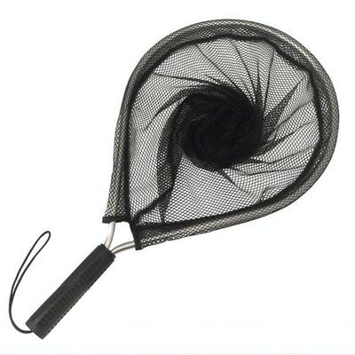 1PC Hand Net,Fishing Net Fish Landing Net,Aluminium Landing Nets Fly Fishing Fish Saver Nylon Knotless Mesh Trout Hand Net,Nylon Material Mesh