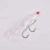 Fishing Teasers,12/18pcs Saltwater Bucktail Teasers Mylar Flash Teaser Tail Trolling Skirt Lures for Flounder Rigs Saltwater Fishing Lures Plugs 3 Colors view 4
