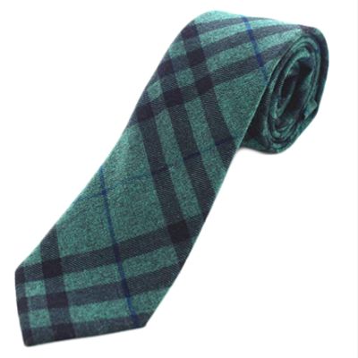 Andongnywell Cotton Plaid Tie Mens Skinny Tie Striped Cashmere Wool Necktie Retro Tartan Woven Tie Neckties (Multicolor 9,One Size)
