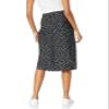 The Drop Women's Maya Silky Slip Skirt, Black/White Polka Dot Print, 2X, Plus Size view 2