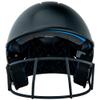 CHAMPRO womens Fastpitch HX Softball Batting Helmet with Facemask, Black, Small US view 3
