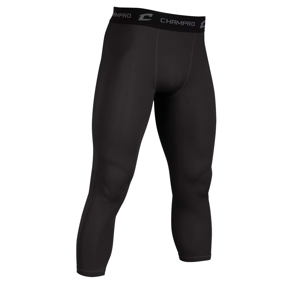 Champro Compression Calf Length Tight, Youth Small, Black