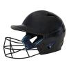 CHAMPRO mens Baseball HX Rookie Batting Helmet with Facemask, BLACK, Medium view 1