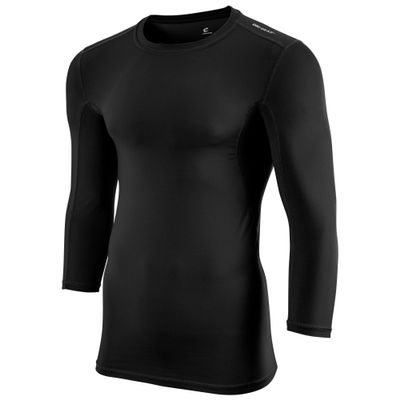 Champro Compression Three Quarter Sleeve, Youth Medium, Black