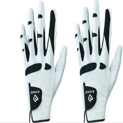 BIONIC Gloves Mens StableGrip Golf Glove W/Patented Natural Fit Technology Made from Long Lasting, Durable Genuine Cabretta Leather. (Cadet Medium 2-Pack, Worn on Left Hand 2-Pack)
