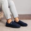 EUROPEAN SOFTEST Men's Memory Foam Diabetic Slippers with Adjustable Closure, Extra Wide Comfy Warm Plush Fleece Arthritis Edema Swollen Diabetic House Shoes Machine Washable with Anti Slip Sole view 2