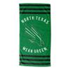 Northwest NCAA North Texas Mean Green Unisex-Adult Beach Towel, 30" x 60", Stripes view 1