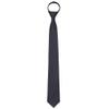 AUSKY Pre-tied Adjustable Zipper Skinny necktie,2.35'' Clip on Slim Solid Black Ties for men or boys (6CM) view 1