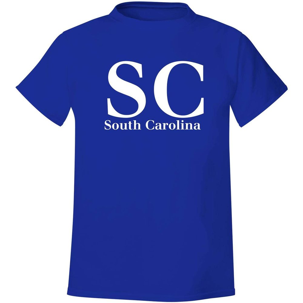 SC South Carolina - Men's Soft & Comfortable T-Shirt, Blue, Medium