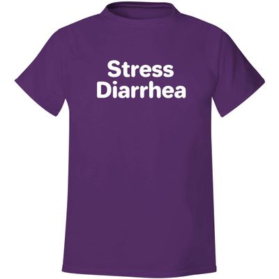 Stress Diarrhea - Men's Soft & Comfortable T-Shirt, Purple, XX-Large