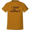 BH Cool Designs I poop with markers. - Men's Soft & Comfortable T-Shirt, Gold, XX-Large view 1
