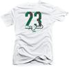 SNELOS Mens Sneaker Matching Tee Soft Cotton Graphic T Shirt Casual Streetwear Outfit Top - (23) White | Small view 1