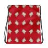 Lolamart Bull Terrier Diamond Logo All Over Prints Red Drawstring Bags view 1