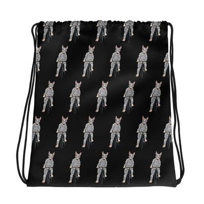 Handlebar Gangster Cycling MTB Jerry Bike Bicycle Biking Black Drawstring Bags