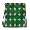 Lolamart Bull Terrier Diamond Logo All Over Prints Green Drawstring Bags view 1
