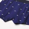 Lacoste Men's Cotton Stretch Mini Croc Print Trunks, 3-pack, Deep Ocean/Dove Grey/Red, X-Large view 2