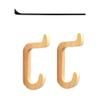 Hockey Stick Holder Wall Mount , Golf Club Display Rack, Hockey Stick Display, Hockey Stick Hanger, Hockey Stick Bracket, Wall Mounts for Home & Office, Perfect for Display & Storage - No Stick, 2Pcs view 1