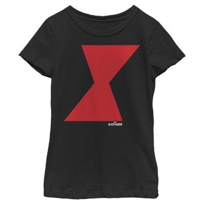 Fifth Sun girls Marvel Widow Icon Short Sleeve Tee T Shirt, Black, X-Small US