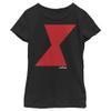 Fifth Sun girls Marvel Widow Icon Short Sleeve Tee T Shirt, Black, X-Small US view 1