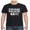 ALLNTRENDS Men's T Shirt Drink Mode On St Patrick's Day Shirt Irish Shamrock Tee (S, Black) view 1