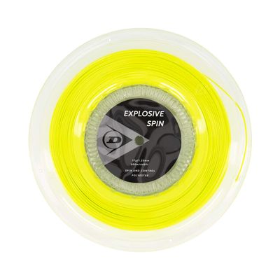 Dunlop Sports Explosive Spin 17G Tennis String, Yellow, 660' Reel