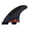 FCS 2 JS PC Tri-Fin Set Charcoal-Red L view 1