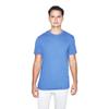 American Apparel Unisex 50/50 Crewneck Short Sleeve T-Shirt - USA Collection, Heather Lake Blue, Small view 1