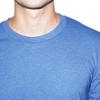 American Apparel Unisex 50/50 Crewneck Short Sleeve T-Shirt - USA Collection, Heather Lake Blue, Small view 4