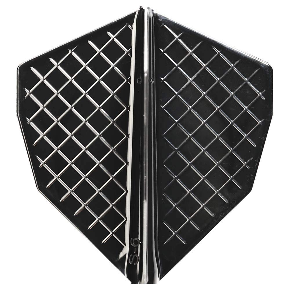 (COSMO DARTS) FIT Flight PRO Dart Flights - S-6 Black