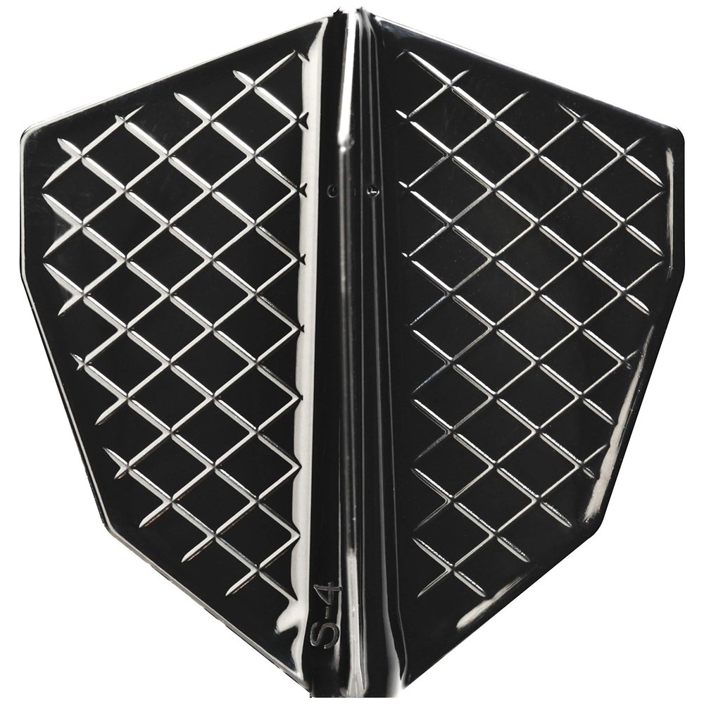 (COSMO DARTS) FIT Flight PRO Dart Flights - S-4 Black