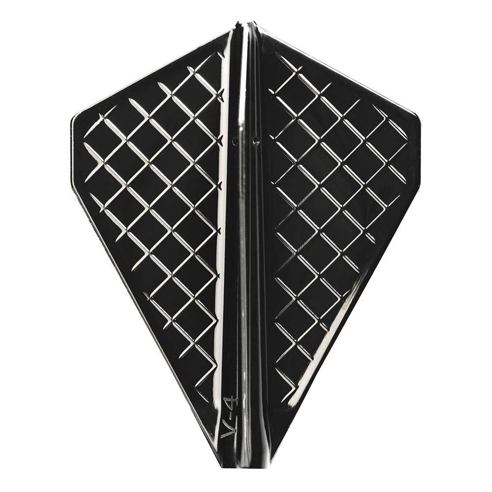 (COSMO DARTS) Fit Flight Pro Dart Flights V-4 Black