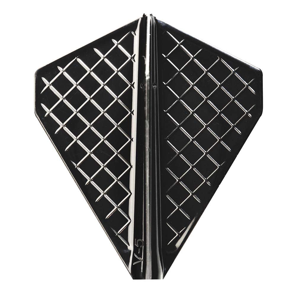 (COSMO DARTS) Fit Flight Pro Dart Flights V-5 Black