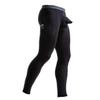 Ouruikia Men's Thermal Underwear Pants Modal Long Johns Tagless Lightweight Thermal Bottoms Separate Pouch (Black, X-Large) view 1