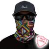 Obacle Seamless Bandana for Rave Face Mask Dust Wind Sun Protection Thin Neck Gaiter Tube Mask Headwear Bandana for Women Men Festival Motorcycle Riding Fishing Outdoor (Stripe Yellow White Pink) view 2