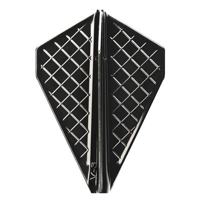 (COSMO DARTS) Fit Flight Pro Dart Flights V-3 Black