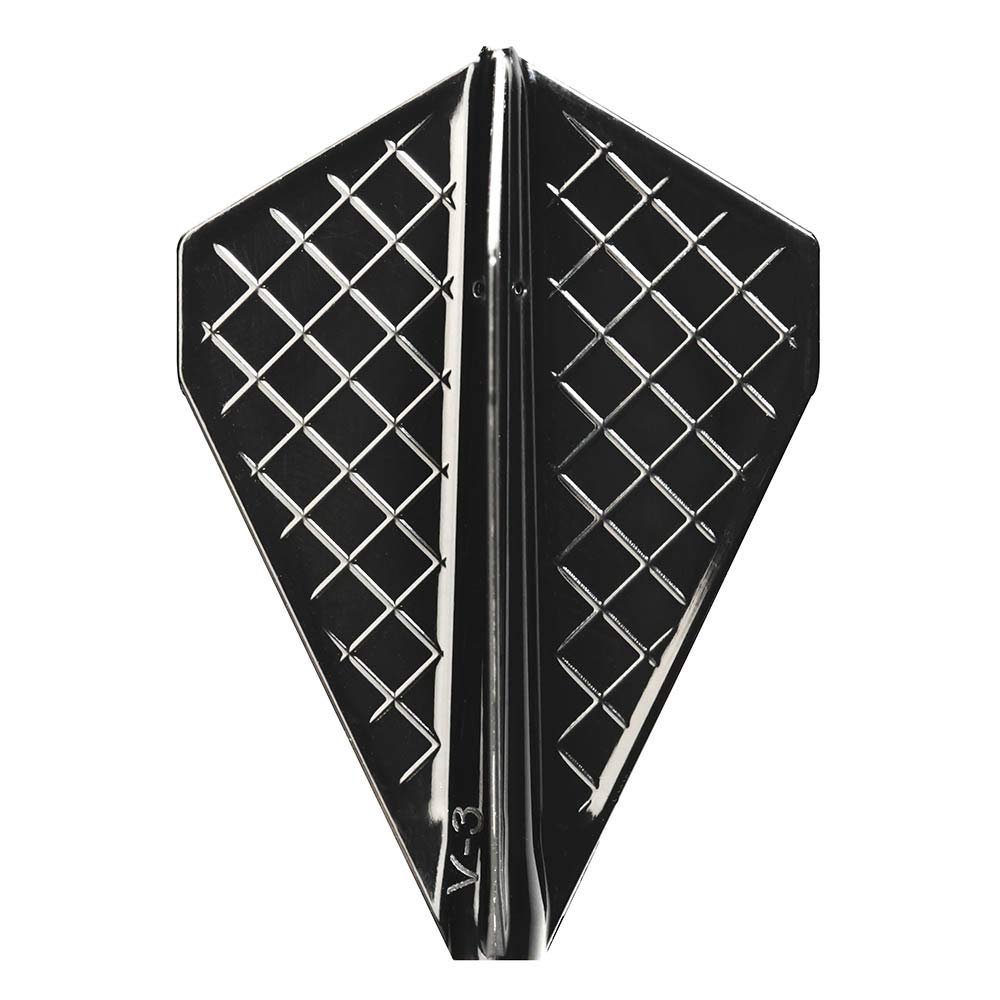 (COSMO DARTS) Fit Flight Pro Dart Flights V-3 Black