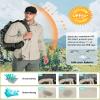 Outdoor Ventures Men's UPF 50+ UV Sun Protection SPF Hiking Shirt Long Sleeve Lightweight Quick Dry for Safari Travel Fishing Khaki view 4