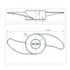 Annurssy Electric Outboard Motor Accessories Two-bladed Propeller 32LBS, 36LBS, 40LBS, 46LBS Trolling Motor view 3