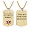 BBX JEWELRY Medical Necklace Stainless Steel Medical ID Necklaces for Men view 1