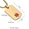 BBX JEWELRY Medical Necklace Stainless Steel Medical ID Necklaces for Men view 2