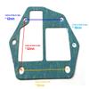 Boat Motor 3B2-02104-0 1 M 27 80366311 T8-05000014 Manifold Gasket Inner for Tohatsu Nissan Mercury Quicksilver Parsun Outboard M NS 9.8HP 8HP B 2-Stroke view 2