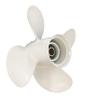ARKDOZA 4 Blades Aluminum Propeller for Yamaha 30/40/50/55/60HP Outboard Motor Pressed in Rubber Hub 13 Spline 10-3/8x13 view 3
