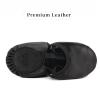 Stelle Leather Half Soles Dance Shoes Womens Lyrical Pirouette Turners Dance Shoes for Turning (Girls/Boys/Men/Adult) (Black, 4.5/5.5) view 2