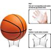 Blulu 3 Pieces Basketball Stand Holder Football Display Stand Basketball Football Soccer Holder for Volleyball Bowling Ball Display(Acrylic) view 3