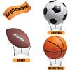 Blulu 3 Pieces Basketball Stand Holder Football Display Stand Basketball Football Soccer Holder for Volleyball Bowling Ball Display(Acrylic) view 4