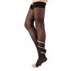 CALZITALY Medical Graduate Compression Stay Ups Open Toe | 18-22 mm/Hg | Black, Skin | S, M, L, XL | 140 DEN | Made in Italy (L, Black) view 1