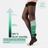 CALZITALY Medical Graduate Compression Stay Ups Open Toe | 18-22 mm/Hg | Black, Skin | S, M, L, XL | 140 DEN | Made in Italy (L, Black) view 3