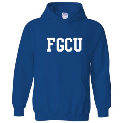 AH01 - FGCU Eagles Basic Block Hoodie - 2X-Large - Royal